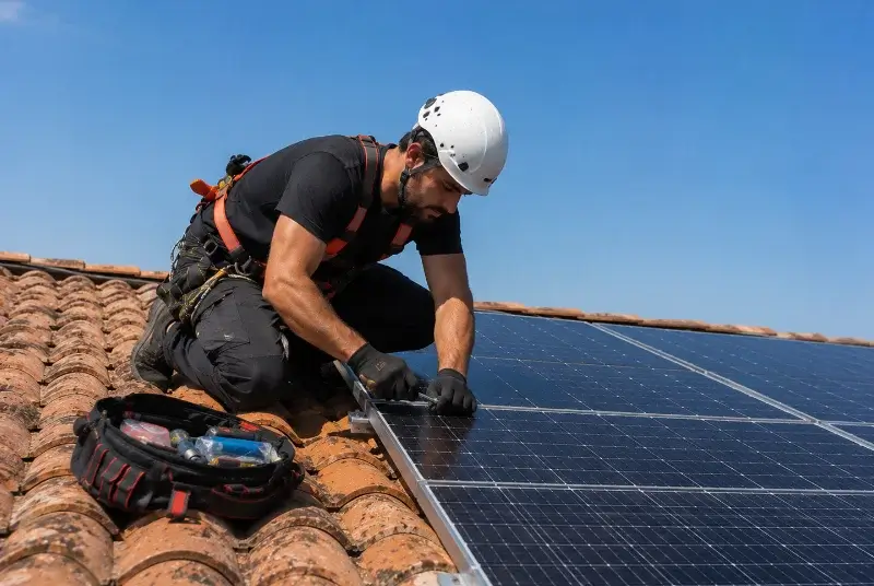 Maintenance et monitoring de panneaux solaires à Broze